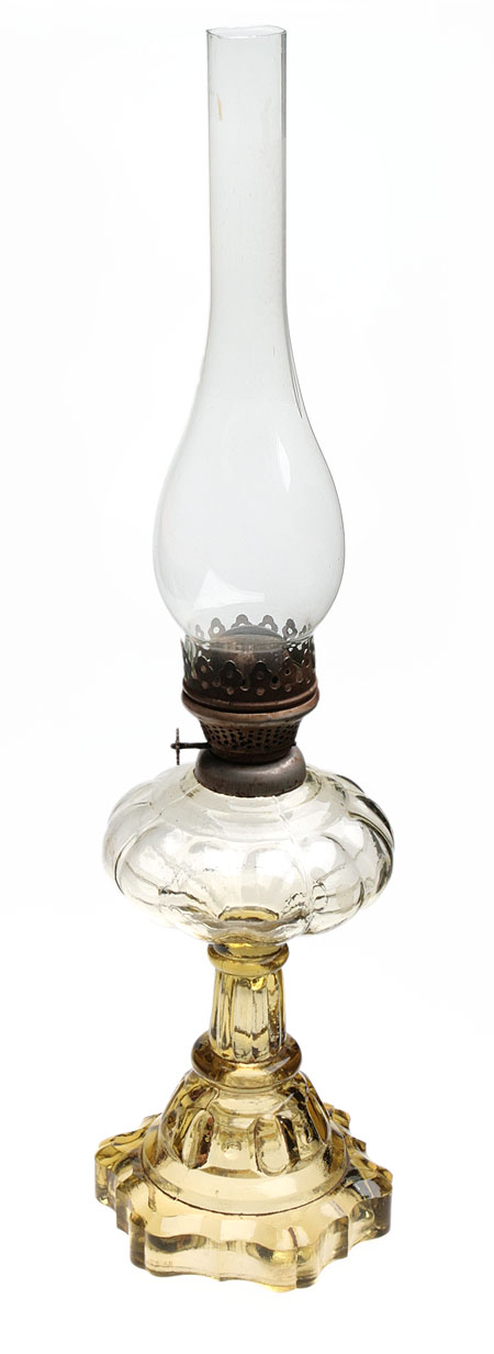Лампа керосиновая (стекло, металл), СССР, первая половина ХХ века 1935 г инфо 2090k.