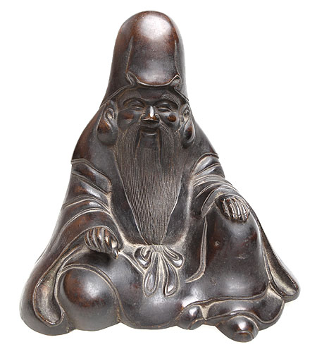 Статуэтка "Конфуций" (металл, гравировка), Тибет, конец XIX века в любой части земного шара инфо 2269k.