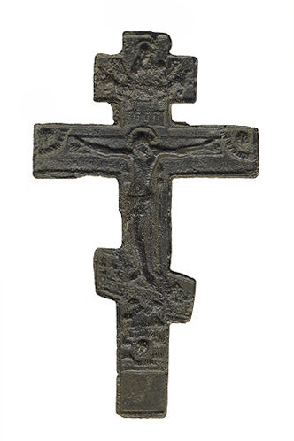 Крест с распятием Медь Россия, конец XIX века 1890 г инфо 2345k.