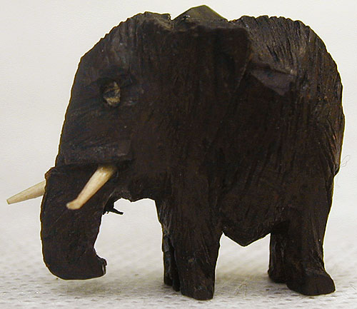 Фигурка слона Эбеновое дерево, резьба Восток, середина XX века 1955 г инфо 2429k.