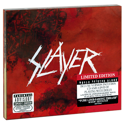 Slayer World Painted Blood Limited Edition (CD + DVD) Формат: CD + DVD (DigiPack) Дистрибьюторы: SONY BMG, Sony Music Европейский Союз Лицензионные товары Характеристики аудионосителей 2009 г Альбом: Импортное издание инфо 2520k.