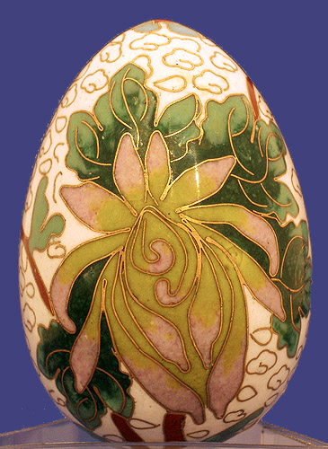 Яйцо пасхальное (Клуазоне - Китай, начало XX века) 1910 г инфо 6198l.