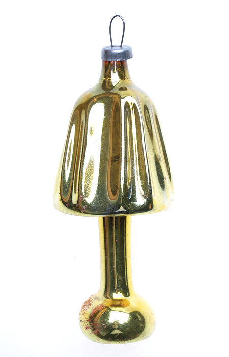 Елочная игрушка "Лампа" Стекло СССР, вторая половина ХХ века диаметр 4 см Сохранность хорошая инфо 6180n.