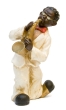 Статуэтка "Американский саксофонист" Фаянс, роспись Западная Европа, середина ХХ века левой ноге, подклеена Без клейма инфо 8577n.